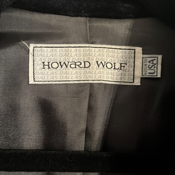 Howard Wolf Jacket Women 12 Gray Wool Blazer 90s Retro Striped Academia Office - Picture 3 of 14